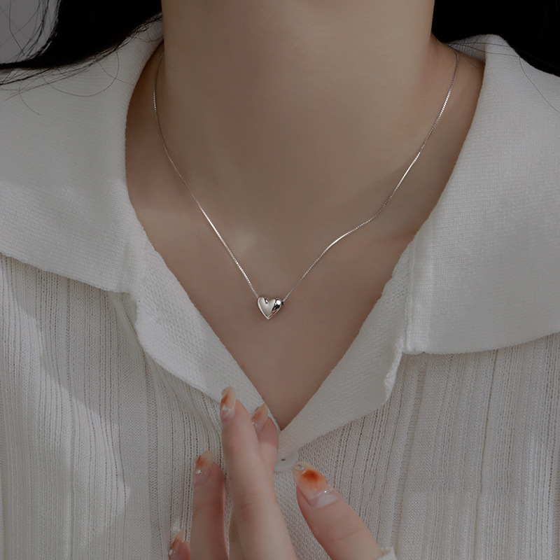 Cadena Amor Eterno | Plata 925 + Enchapado en Oro 18K | Dije de Corazón